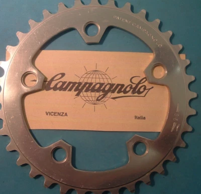 Campagnolo Nuovo Record 36T X 100BCD Triplo Strada Chainring-New / NOS 3x6/7/8/ - Immagine 1 di 4