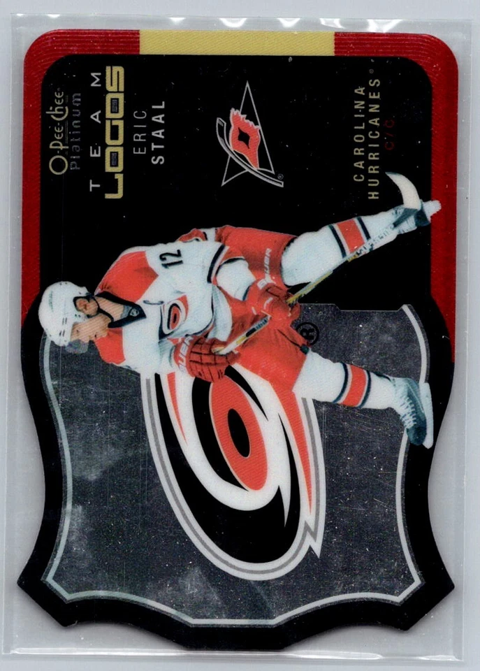2015 OPC Platinum Team Logo Diecut  Eric Staal T-6 - Image 1 of 2