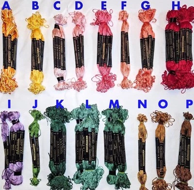 J&P COATS Vintage retire STRANDSHEEN Boilfast Rayon PICK embroidery floss thread - Image 1 of 2