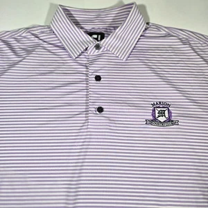 FootJoy Men Blue Marion CC Golf Performance Short Sleeve Collared XL - Picture 1 of 14
