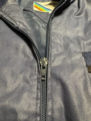 Chaqueta bomber retro azul vintage de nailon para hombre talla 42 solo para miembros Foto 1 de 4