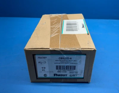 Panduit CBXJ2EI-A Pan-Net 10-Pack Mini-Com Surface Mount Box - Image 1 of 3