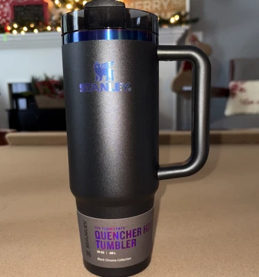 Nuevo con etiquetas Vaso Stanley Quencher H2.0 Flowstate 30oz Colección Croma Negro NUEVO Foto 1 de 4
