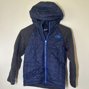 North Face Boys Navy Jacket Size Small 7/8 - Picture 1 of 3