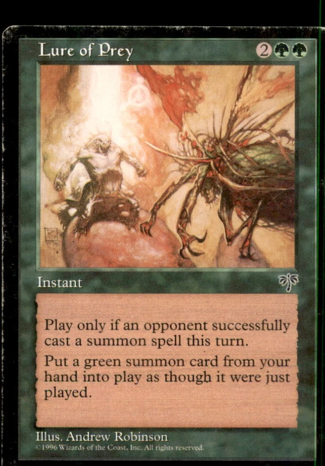 MTG Lure of Prey LP Light Play Mirage [5025] - Image 1 of 1