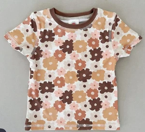 Taylor Joelle Earthy Floral Rash Guard Sz 7/8 Kids - New - Picture 1 of 5