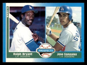 1987 Fleer Ralph Bryant / Jose Gonzalez MLP, RC #649 Rookie Los Angeles Dodgers - Picture 1 of 2