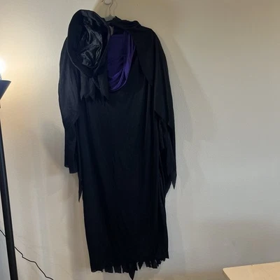 Máscara facial oculta, bata, capa extraíble parca negra niño talla 12-14 Foto 1 de 4