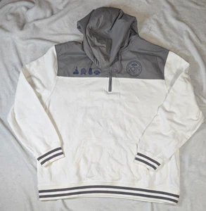 Disney Parks 2019 Mickey Mouse Passport Stamp Epcot Quarter Zip Hoodie 2XL - Picture 1 of 4