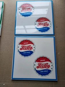 Pepsi Cola Keramikfliesenuntersetzer oder für Dekor 2 gleich - Bild 1 von 2