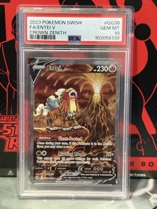 PSA 10 Entei V GG36/GG70 Crown Zenith Full Art Pokemon Card - Picture 1 of 2