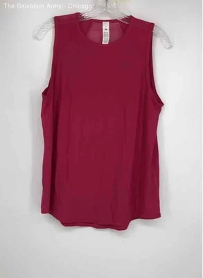 Camiseta Pullover Lululemon Mujer Rosa Cuello Redondo Sin Mangas Ropa Activa Talla 8 Foto 1 de 4