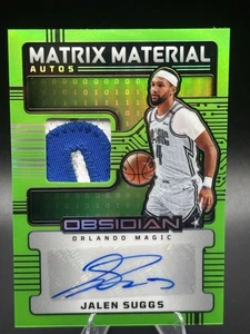 JALEN SUGGS #MM-SUG 2024-25 Panini Obsidian Matrix Materials Autos Magic/15 - Imagen 1 de 4