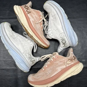 Hoka Clifton 9 - 2 Pares Mujer Talla 7.5 Azul Claro y Rosa Muy Usado 860 - Imagen 1 de 24