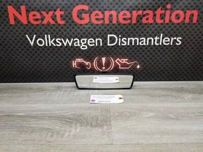 2009 - 2014 Volkswagen Inside Back Interior Rear View Mirror Satin Black - Image 1 of 4