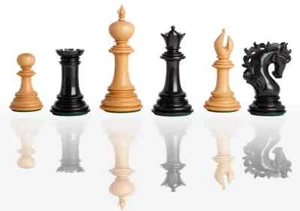 Forever Collection - Benevento Luxury Chess Pieces - 4.4" King - Genuine Ebony - Picture 1 of 12