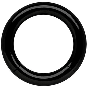 Intim Ohr Brust Piercing Schmuck Smooth Segment Ring schwarz in 6x13mm Größe - Bild 1 von 1