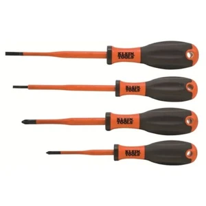 NEW Klein Tools VDE Slim Insulated Screwdrivers - 4 Piece 1,000 Volt Rating - Picture 1 of 1
