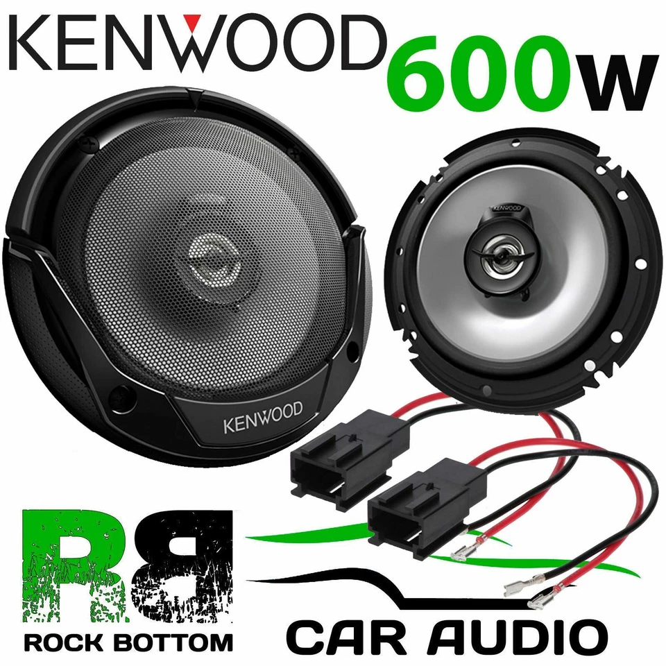 KENWOOD PEUGEOT 106 1998 5.25" 2 Way 500 Watts Car Front Speakers and Connectors - Image 1 of 1
