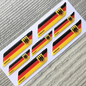 Germany German Flag Coat of Arms 3d domed emblem decal sticker - Picture 1 of 3