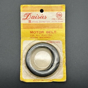 Vintage Daisies Sewing Machine Motor Belt All Electric New Old Stock Sealed - Picture 1 of 2