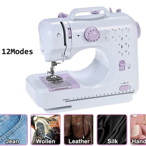 Electric Sewing Machine Portable Crafting Mending Machine 12 Built-In Stitches - Picture 1 of 10