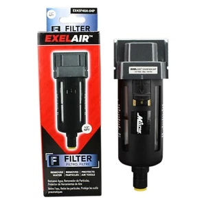 Filtro de aire EXELAIR® FRL - 1/2" NPT - Cuenco de policarbonato, flotador automático/revestimiento - Imagen 1 de 6