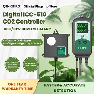 INKBIRD CO2 Controller Carbon Dioxide Built-in Photo Sensor 3 Running Modes 120V - Picture 1 of 24