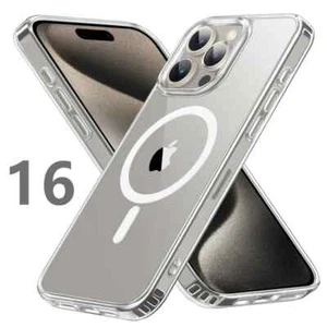 Coque Magsafe iPhone X/R 11 12 13 14 15 16 PRO Protection Housse Etui Carte Case - Photo 1 sur 31