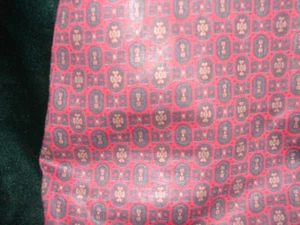 New Burgundy Print Cotton Cloth Fabric 2 yards and 12 inches long - Picture 1 of 2