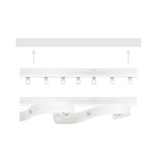 BINARI TENDE PER CARTONGESSO e contro soffitto effetto a scomparsa