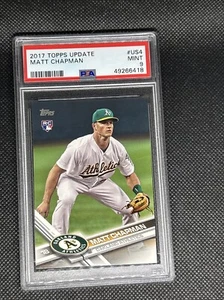 2017 Topps Update Series - #US4 Matt Chapman (RC) PSA Mint 9 - Picture 1 of 2
