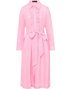 REITMAYER Leinenkleid mit Rüschenkante midi Midikleider|Trachtenkleider - Bild 1 von 7
