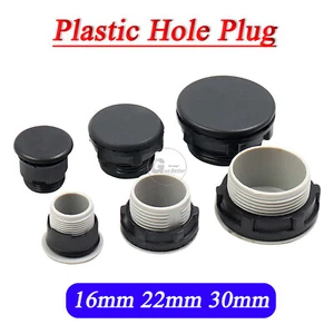 Plastic Hole Plug 16/22/30mm Round Snap Panel Blind Hole Plugs For Switch Button - Picture 1 of 8