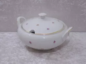 Royal Epiag Tchécoslovaquie Porcelaine Terrine Soupière - Vintage - Millefleurs - Photo 1/7