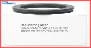 Novoflex Reduzierring 58/72 / 58 / 72 / Step Down Ring / Adapter / 58 mm 72 mm - Bild 1 von 5
