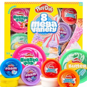 Play-Doh Retro Diner Mega Variety Pack: Bubble Pop, Butter, Foam, Super Stretch - Picture 1 of 9
