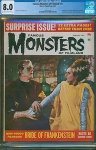 MONSTRUOS FAMOSOS de FILMLAND #21 ⭐ CGC 8.0 ⭐ Revista Frankenstein Warren 1963 - Imagen 1 de 3