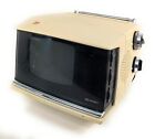 1970er Jahre Vintage Sharp 3S-111W Solid State tragbar 5 Zoll Würfel TV Space Age Made Japan