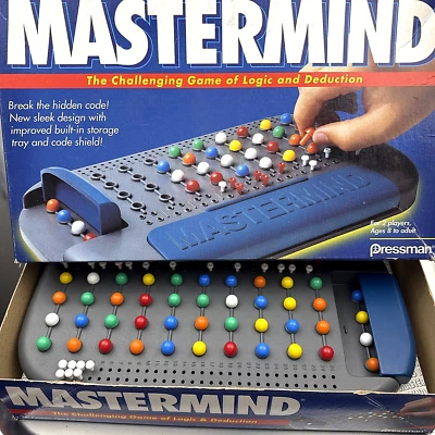 Mastermind Pressman 1996 Vintage Complete Strategy Logic Game Retro 90s Edition - Image 1 of 4
