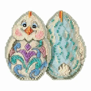 White Chick Counted Cross Stitch Easter Kit Mill Hill 2017 Jim Shore JS181713 - Picture 1 of 1