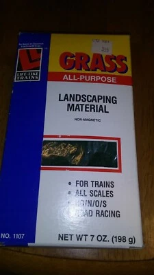 All purpose landscaping material GRASS 7 oz non-magnetic Life Like #1107 - Image 1 of 2