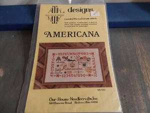 Counted Cross Stitch Ann Taylor Nelson Patten Americana Pattern Sampler - Picture 1 of 3