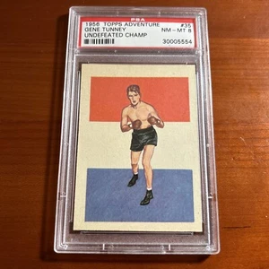 1956 Adventure Jack Tunney Undefeated Champ #35 PSA 8 NM/MT Boxing - Picture 1 of 2