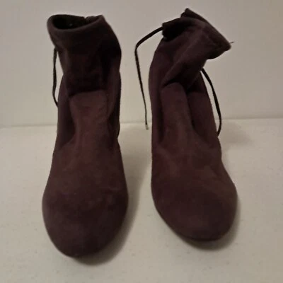 Botines Microscopio Cálidos Borgoña con Cordón Talla 8M Foto 1 de 4