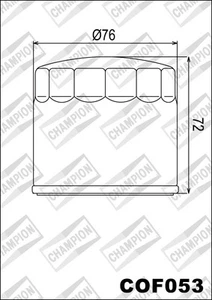COF053 Filtro Aceite CHAMPION Ducati 750 Ss 1991 1992 1993 1994 1995 1996 1997 - Picture 1 of 1