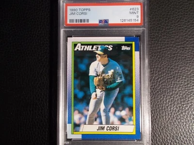1990 TOPPS #623 JIM CORSI PSA 9 FRESH GRADE !!! - Image 1 of 2