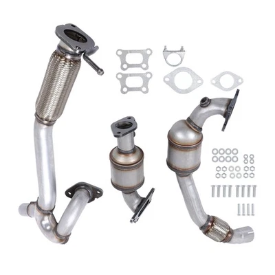 Convertidor catalítico LABLT y tubo flexible para Cadillac SRX 3,0 L 2010-2011 banco 1 y 2 Foto 1 de 4