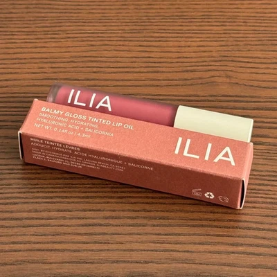 ILIA - Balmy Gloss Tinted Lip Oil, Linger (Berry Mauve), 0.14 Fl Oz/4.3 mL - Image 1 of 4