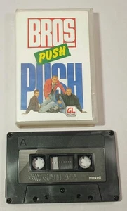 Vtg 80s Cassette BROS PUSH Import Indonesia Rare GL Golden Lion Gamava Maxell - Picture 1 of 8